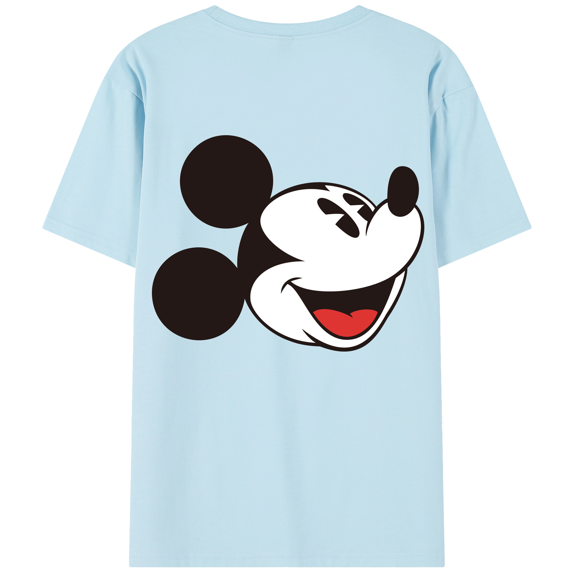 （画像用） ミッキーマウス Mickey Mouse 綿100％半袖Tシャツ（背面プリント）